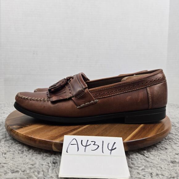 G.H. Bass Mens 10.5D Michael Brown Leather Lifestyle Office Kiltie Tassel Loafer main image 9